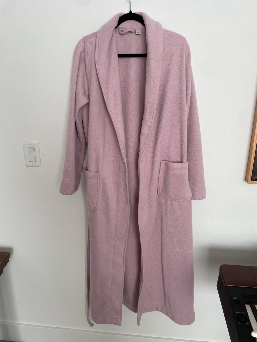 L. L. Bean Lilac Light Purple Fleece Robe Size Small